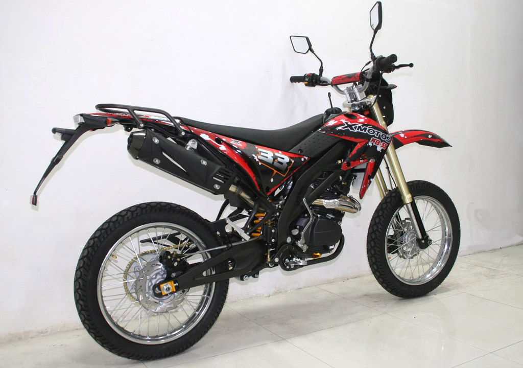 SBF 33 125cc/4Takt EEC Enduro Cross Dirt Bike Schwarz 