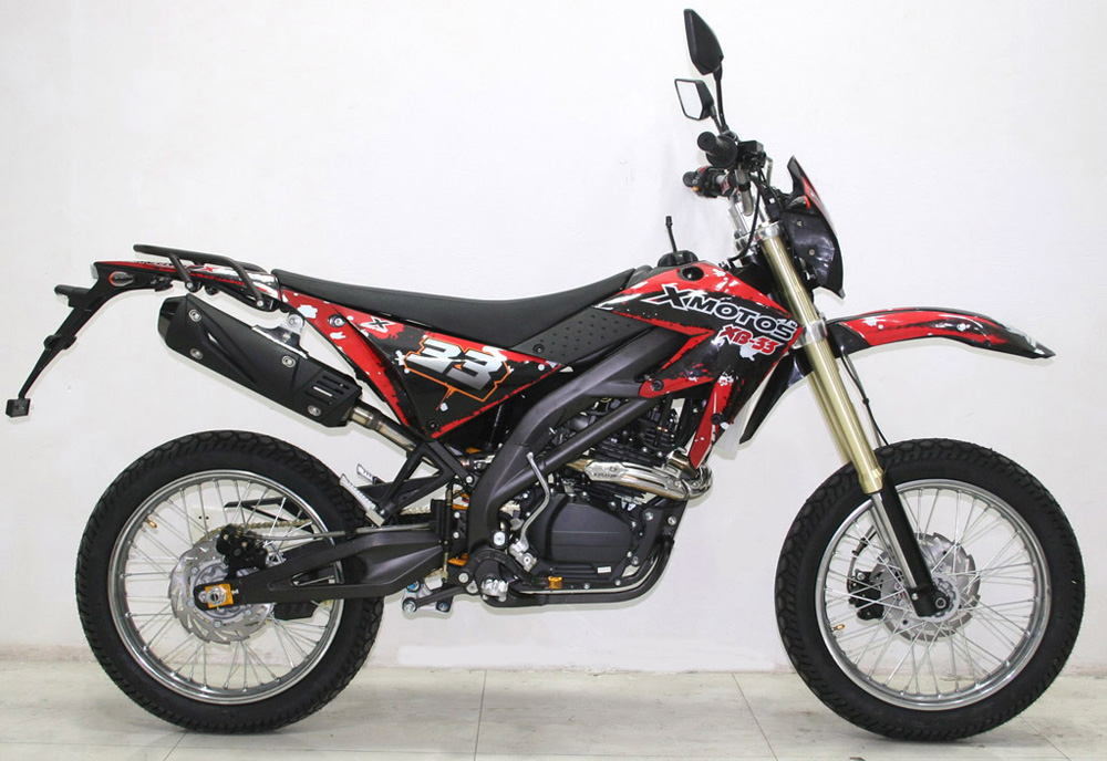 SBF 33 125cc/4Takt EEC Enduro Cross Dirt Bike Schwarz 